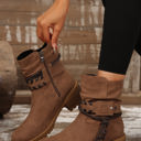  Mila Strap Side Zip Boots