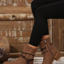 Mila Strap Side Zip Boots
