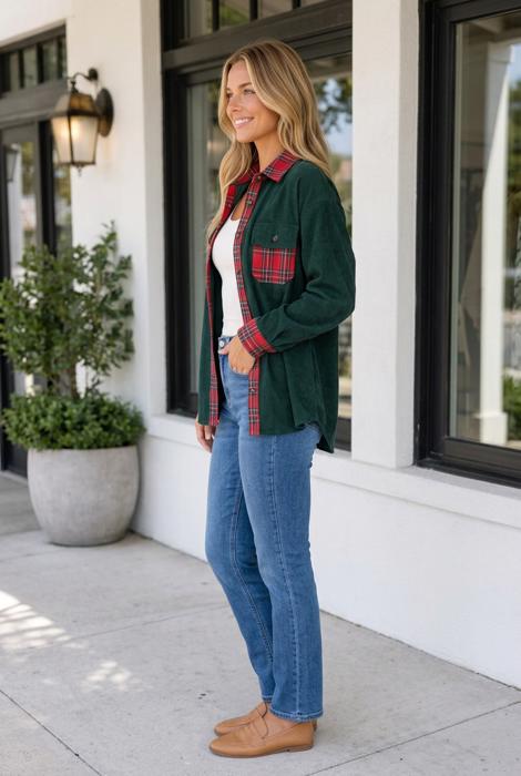 Milana Long Sleeve Shift Shacket