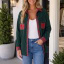 Blackish Green Small Milana Long Sleeve Shift Shacket