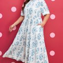  Milana Short Sleeve Maxi PLUS Dress