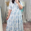  Milana Short Sleeve Maxi PLUS Dress
