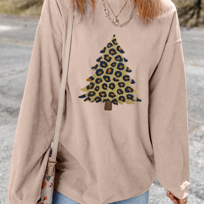 Milazia Tree Graphic Corded Sweatshirt