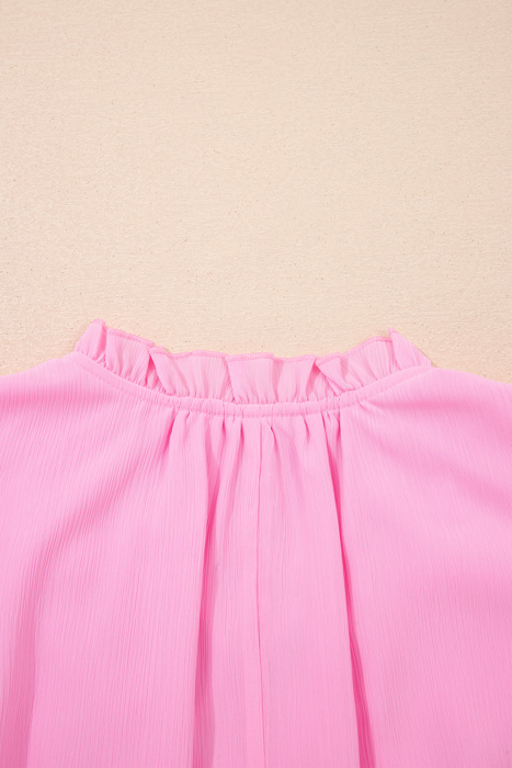 Milena Ruffle Short Sleeve PLUS Blouse