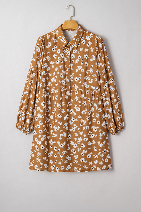 Miley Print Puff Sleeve PLUS Dress