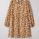  Miley Print Puff Sleeve PLUS Dress