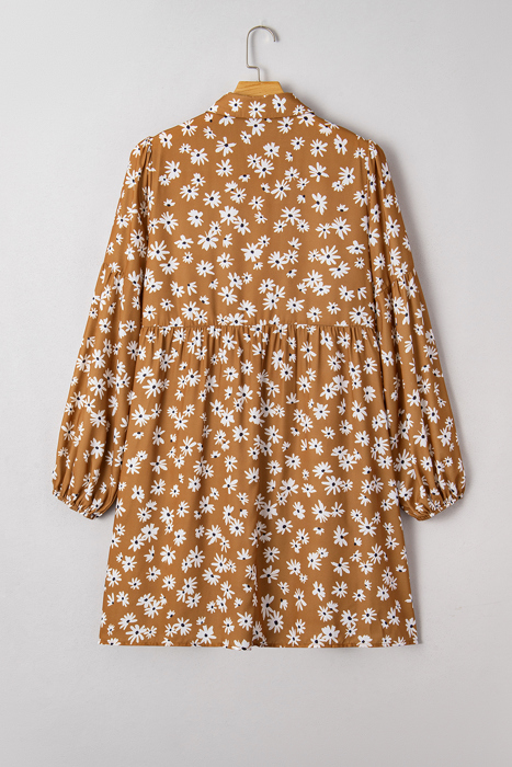 Miley Print Puff Sleeve PLUS Dress