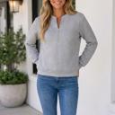 Medium Grey XL Millee Zip Loose Sweatshirt
