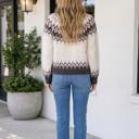 Mina Pattern Brushed Knit Cardigan