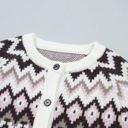  Mina Pattern Brushed Knit Cardigan