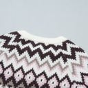  Mina Pattern Brushed Knit Cardigan