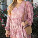  Miracle Surplice Tiered Ruffled PLUS Dress
