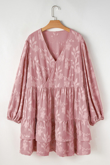 Miracle Surplice Tiered Ruffled PLUS Dress