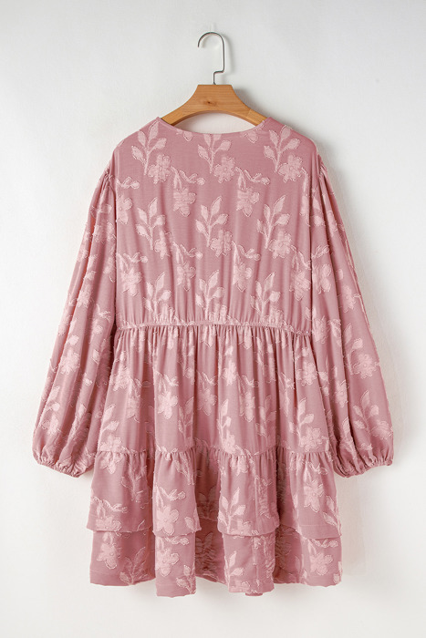 Miracle Surplice Tiered Ruffled PLUS Dress