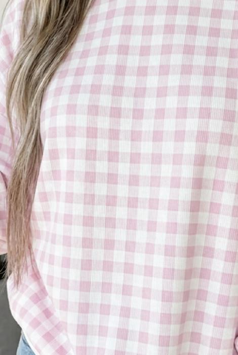 Mirandah Plaid Long Sleeve Sweatshirt