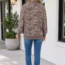  Miriam Print Mock Casual Pullover