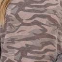  Miriam Print Mock Casual Pullover