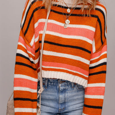 Mirissa Shoulder Cropped Pullover Sweater
