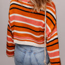  Mirissa Shoulder Cropped Pullover Sweater