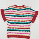  Molly Sleeve Colorful Textured Sweater