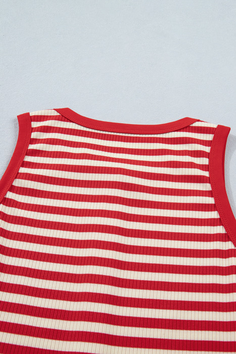 Monica Ribbed Knit Tank Top