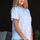  Monica Short Bubble Sleeve Shirt