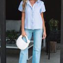  Monica Short Bubble Sleeve Shirt