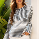  Morgan Stripe Starry Patch Casual Knit Top