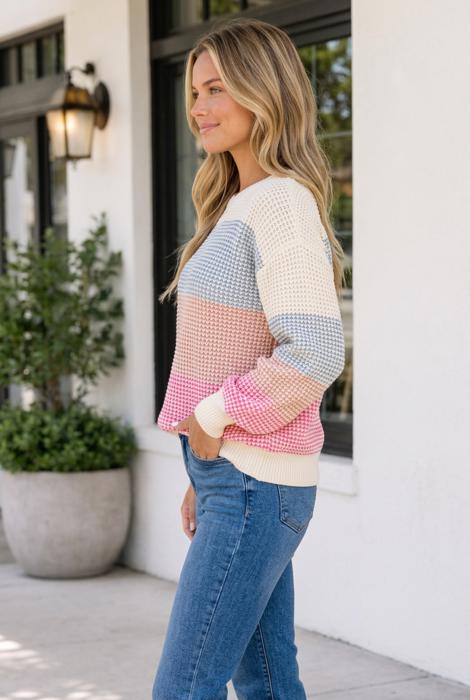 Mya Sleeve Pullover Sweater Long Sleeve Top