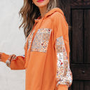  Myrassa Side Slit Drawstring Hoodie