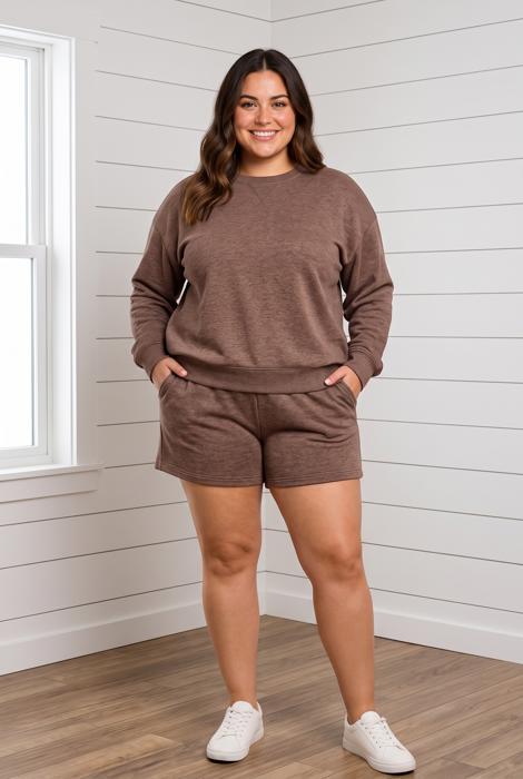 Nadia Sleeve Two Piece PLUS Set