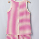  Nala Contrast Trim Casual Tank Set