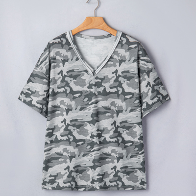 Nala Print Raw Edge Tee