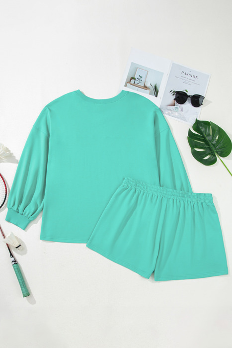 Naomi Drop Shoulder Pullover PLUS Top
