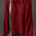 Red Dahlia Large Natalia Drop Shoulder Loose Sweater