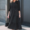 Natasha Sleeve Tiered Maxi Dress