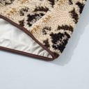  Nathalee Print Geometric Fleece Pullover