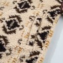  Nathalee Print Geometric Fleece Pullover