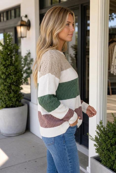 Nathalia Block Loose Sweater