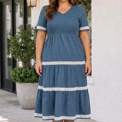 Nathalia Flared Midi PLUS Dress