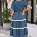  Nathalia Flared Midi PLUS Dress
