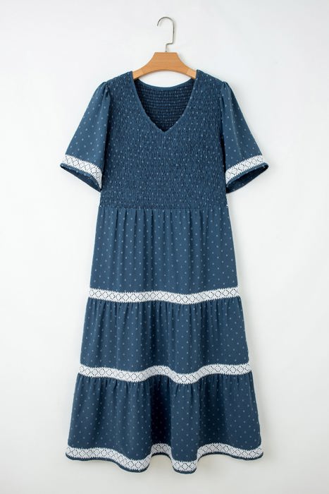 Nathalia Flared Midi PLUS Dress