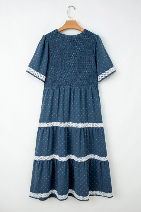 Nathalia Flared Midi PLUS Dress