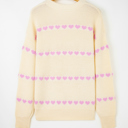  Navy Valentine Ribbed Knit Sweater