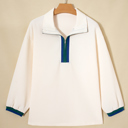 White XL Naya Polo Zip Up Jumper