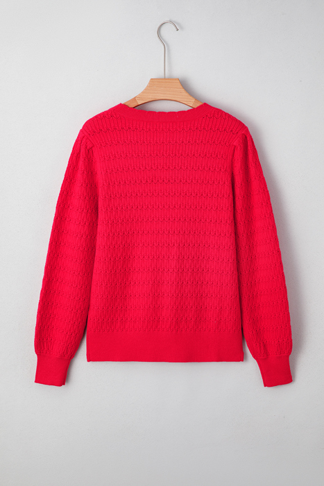 Nellie Knit Ribbed Cuffs Sweater
