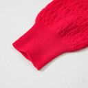  Nellie Knit Ribbed Cuffs Sweater