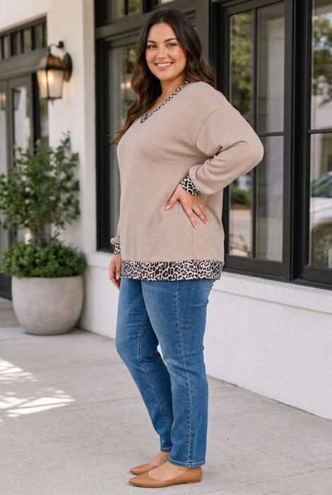 Nevaeh Long Sleeve PLUS Top