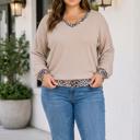 Parchment Nevaeh Long Sleeve PLUS Top