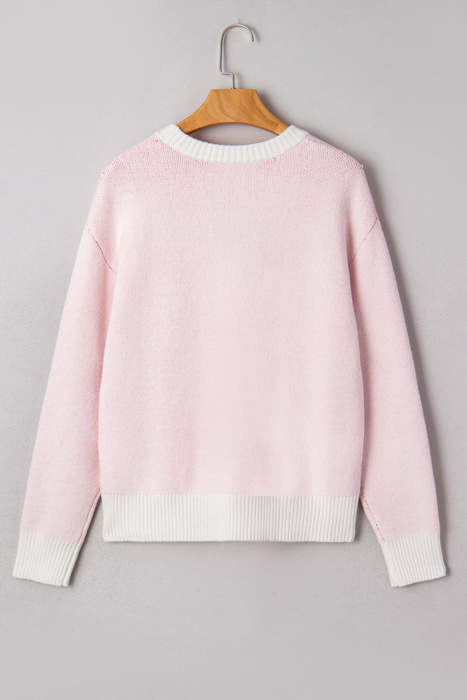 Nevaeh Pattern Drop Shoulder Sweater